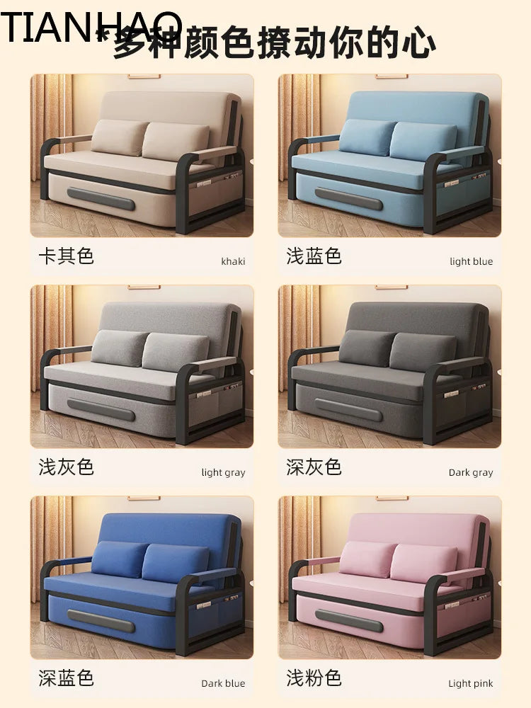 Sofa bed folding dual-purpose 2025 new single bed small apartment living room balcony folding bed multi-functional retractable b