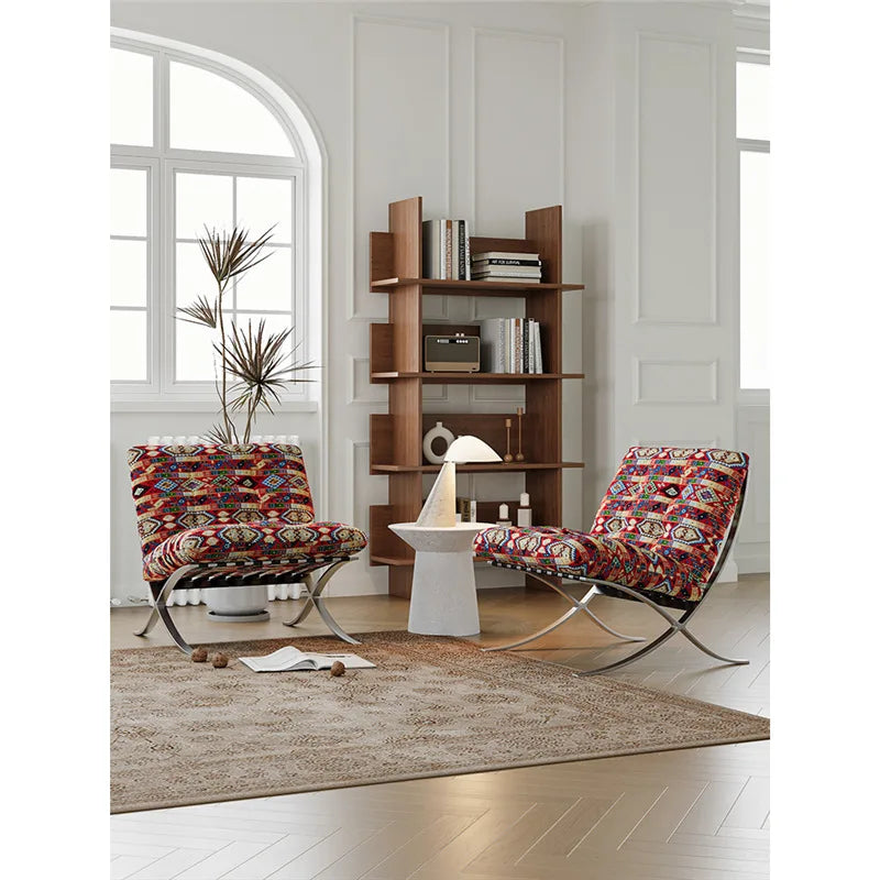 Medieval Barcelona single sofa designer single chair living room balcony leisure chair