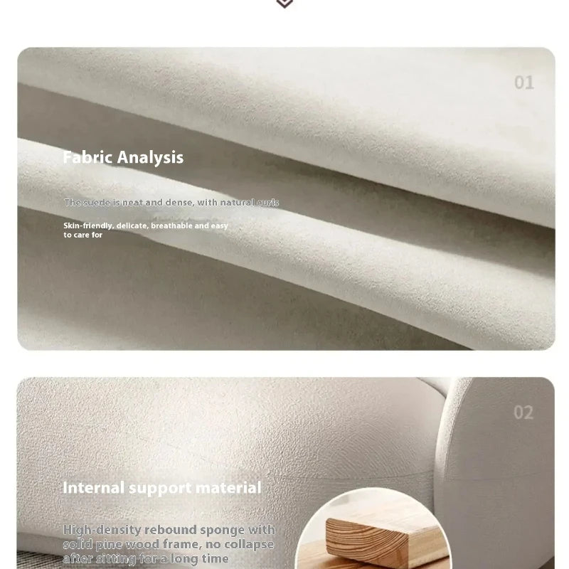 Italian Banana Sofa Minimalist Shaped Sofa Living Room Simple Modern Arc Cashew  Set Lazy Sofa Home Furniture
