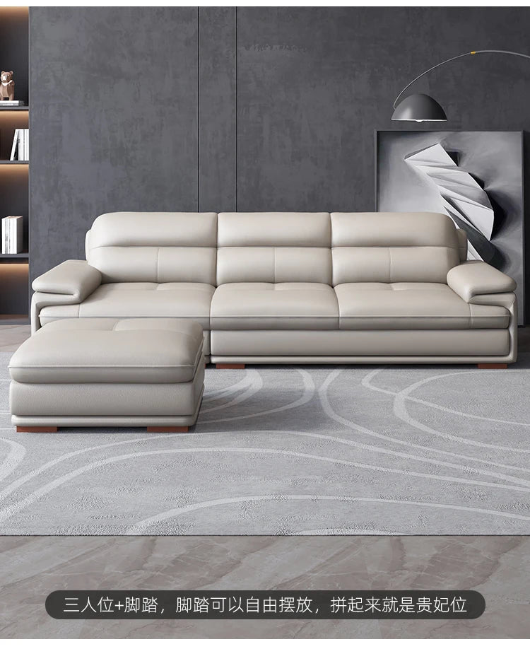 Real Minimalist Living Room Sofas Classic Sleeping Modern Lounge Sofa Leather Luxury Soft Couch Wohnzimmer Furniture For Home