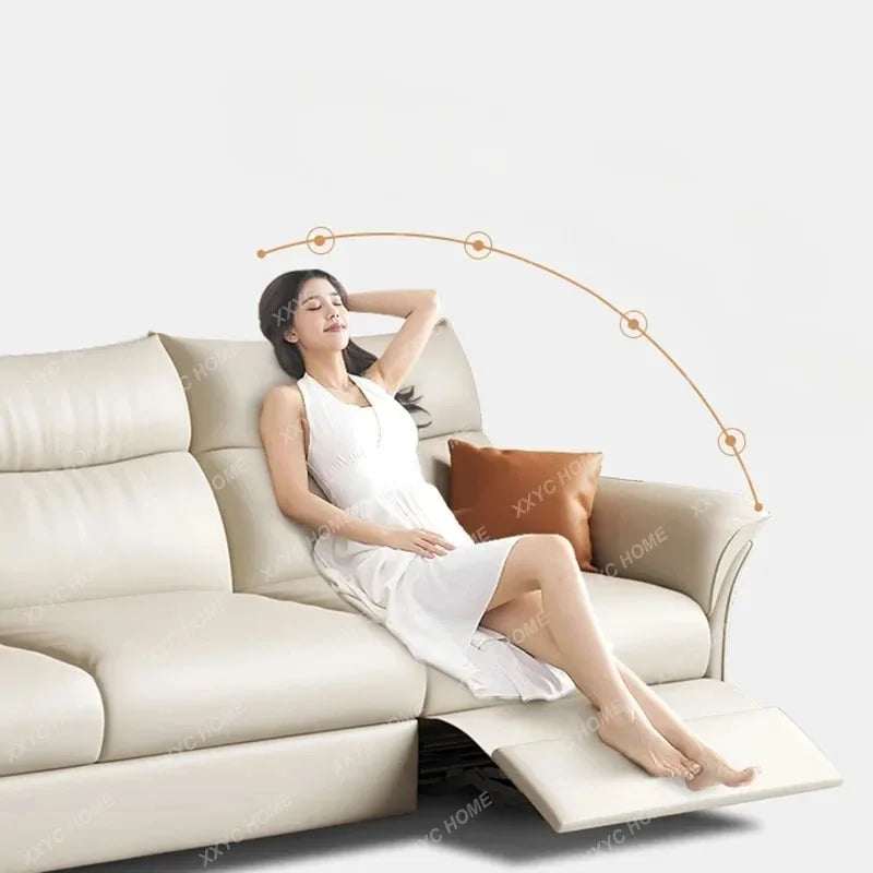 HHhot Sale Electric Beige Living Room Sofa Armrest Modern Luxury Living Room Sofas Recliner Sleeper Home Furniture