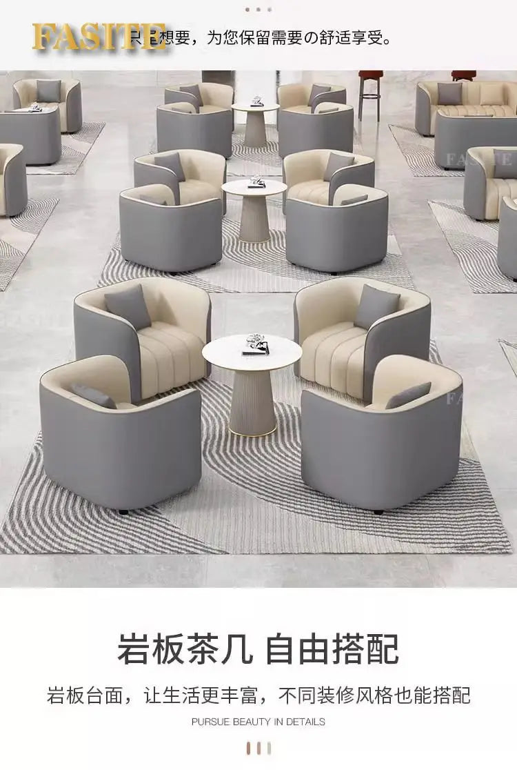 Fashion Simple Internet Celebrity Negotiation Reception Sofa Hotel Business Court Rest Sales Office Sofa Combination