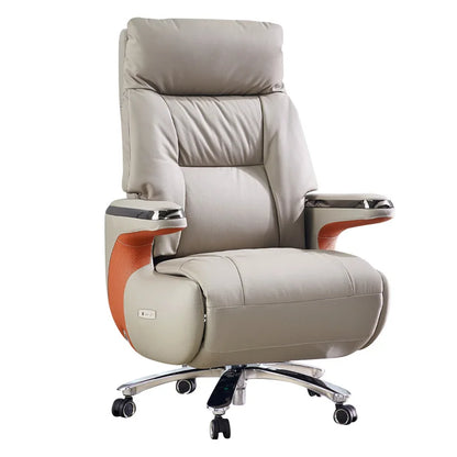Boss chair leather office chair high-end president sedentary comfortable business class home lunch break