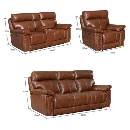 Living room furniture leather electric recliner combination sofa cover