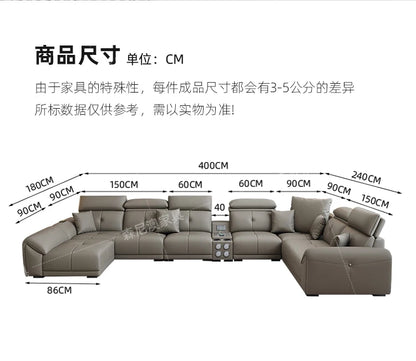 Modern Minimalist Sofa Leather Recliner Corner Living Room Sofa Relaxing Comfortable Muebles Para Habitacion Home Accessories