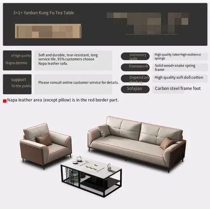Designer Luxury Living Room Sofa Set Minimalist Beige Sectional Modern Nordic Sofas Puffs Double Canape Salon Home Furniture