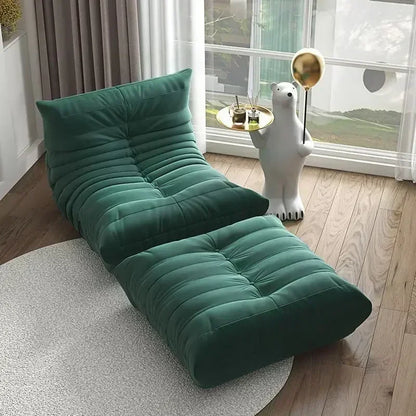 Single Seat Foam Armless Couch Chair Lazy Floor Sofa Fireside Bean Bag Chair Sofa Lounger for Living Room Bedroom Fireside Chair