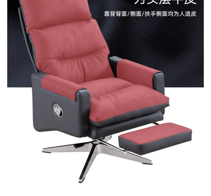 Armchair Ergonomic Office Chairs Meeting Boss Modern Recliner Office Chair Swivel Adjustable Office Furniture Silla Oficina LLOC