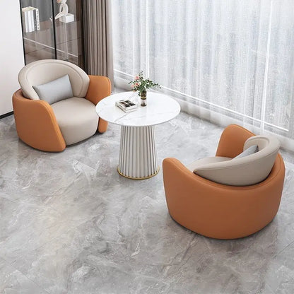 Ensemble de canapés de négociation pour hall d'hôtel moderne et léger, zone de réception pour bureau de vente, zone de repos pour Salon de beauté, Tables et chaises