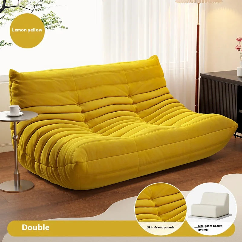 Modern Double Lazy Sofa Living Room Minimalist Relaxing Recliner Sofa Puff Comfortable Salas Y Sofas Muebles Room Decor