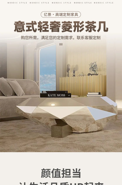 Modern Luxury Coffee Table Nordic Small Designer Books Industrial Coffee Table Clear Simple Cheap Metal Meubles Home Furniture