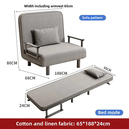Small apartment sofa bed multifunctional lunch bed nap bed escort bed living room office sofa chair foldable bed
