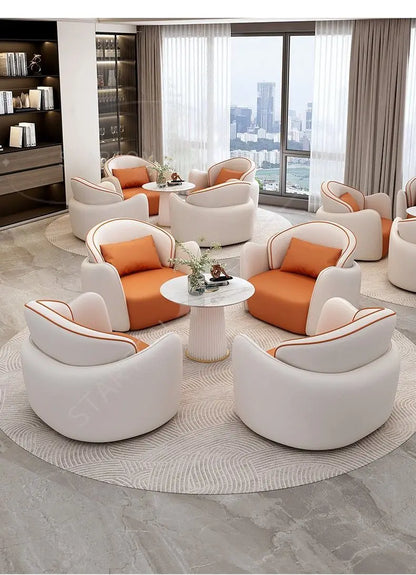 Hotel Lobby Reception Rest Area Sofa Beauty Salon Lobby Business Reception Meeting Negotiation