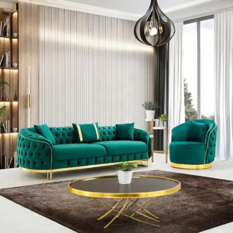 Modern Luxury Sofa Set Velvet Sofa Living Room Sofa