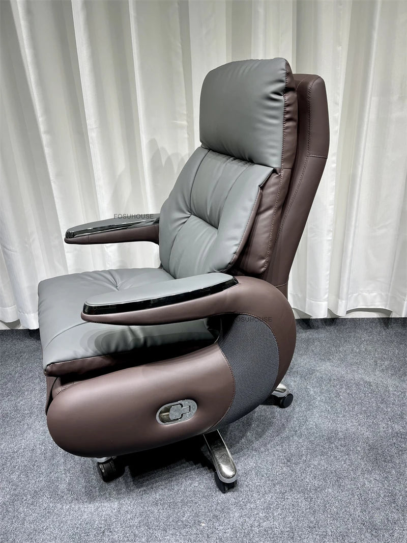 Electric Smart Office Chairs European Reclining Computer Chair Home Gaming Armchair Modern Office Furniture High-end Boss Chair