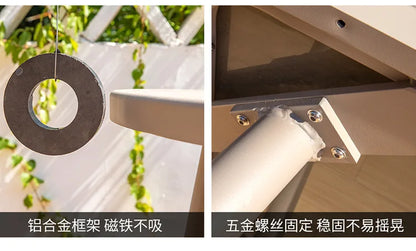 Outdoor table and chair courtyard villa leisure open-air balcony rattan chair Internet celebrity waterproof sunscreen garden