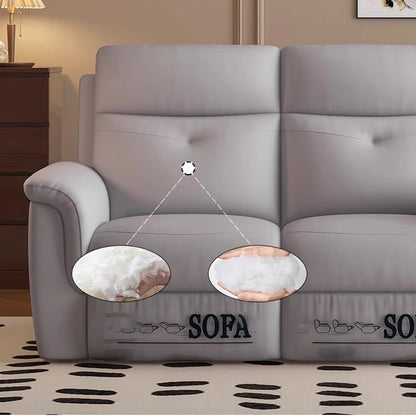 Comfort Electric Recliner Sofa Leather Sectional Genuine Retractable Combined Couch Bed Convertible Divano Letto Furnitures