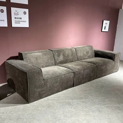 Modern Luxury Living Room Sofa Sectional Set Furniture l Shape 2 3 Seater Corduroy Compression Vacuum Packed Relaxing Designs