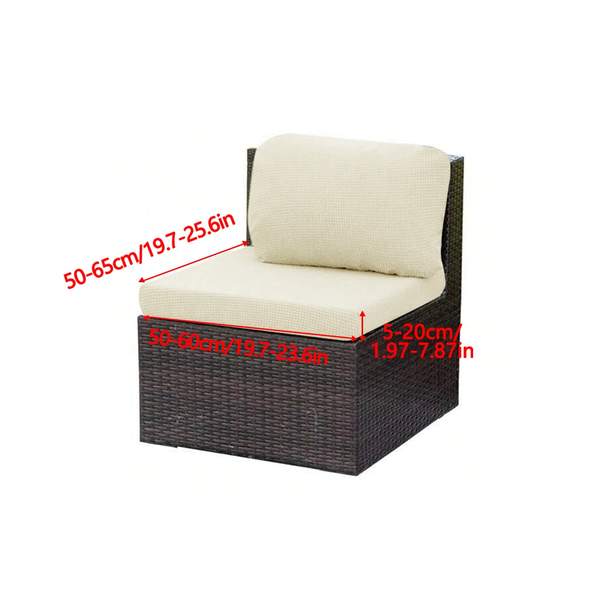 1pc Water-Reststant Polar Fleece Outdoor Sofas Covers, 230gsm Sofa Cushion Cover, Multiple Colors Available