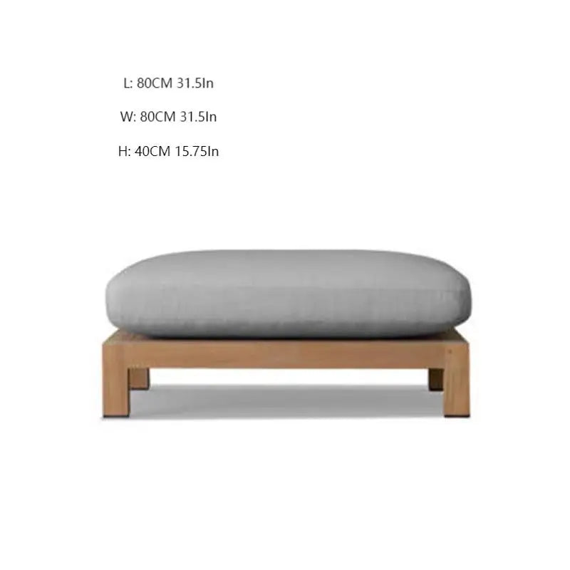 Hotselling All Weather Patio Garden Furniture Hotel Pool Sofa Set Outdoor teak Wood Sofa