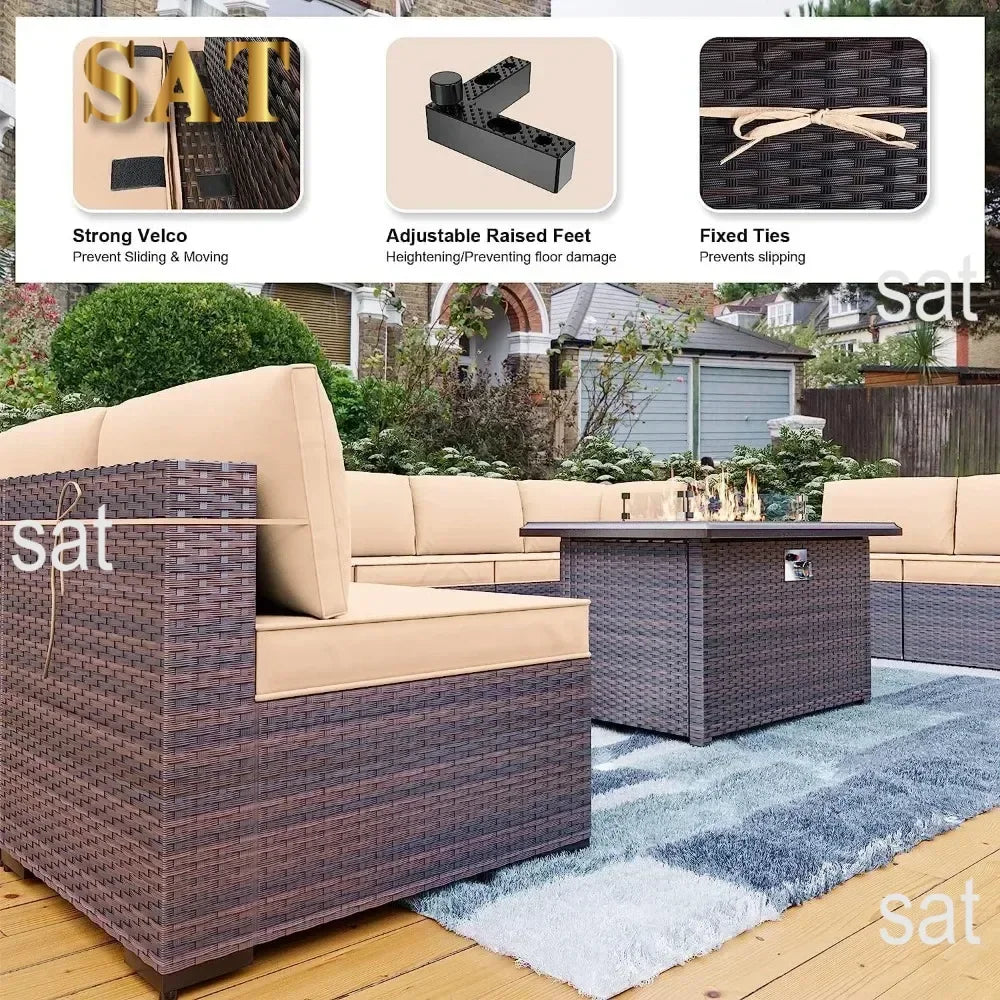PatioLix 13PCS Outdoor Furniture Set with 43