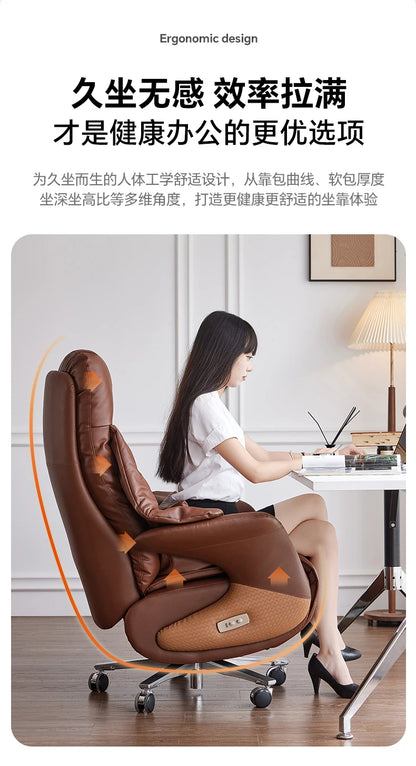 Furniture Auxiliary Chair With Wheels Chiffon Chairs Gaming Armchair Chaise De Bureaux Home Office Desk Reclining Relax Armchair