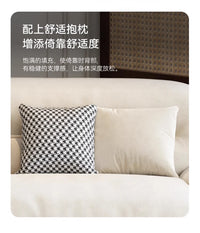 ZML modern minimalist cloud skin-friendly flannel small apartment living room straight row sofa