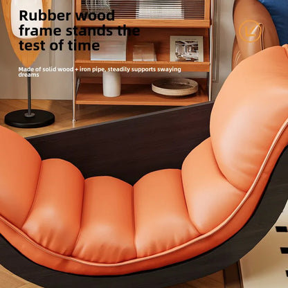 Rocking chair adult 2024 new lazy sofa balcony single sleeping master bedroom recliner leisure banana chair
