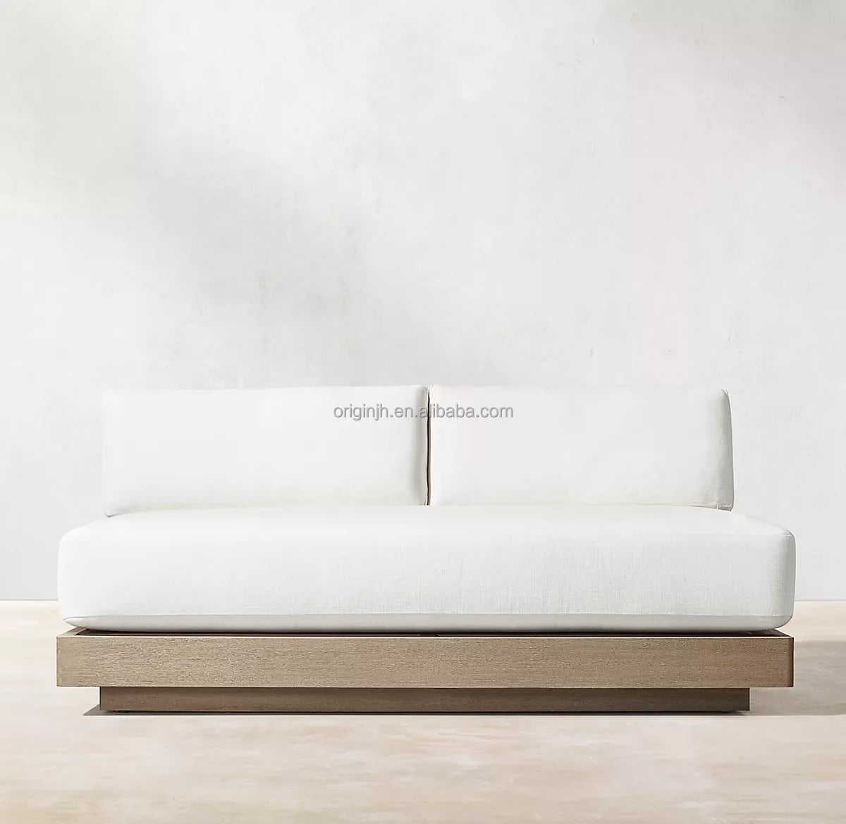 Minimalism Outdoor Garden Sofa Set Popular and Luxury Teak Patio Furniture