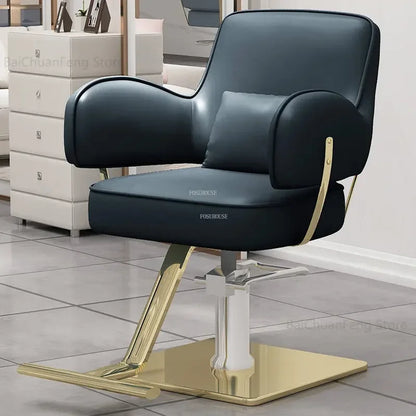 Beauty Salon Chair professional Hairdressing Chairs Stainless Steel Barber Chairs Modern Salon Furniture simple Lift Swivel Seat