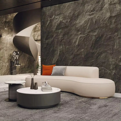Curved Couches Luxury Lounge Suite Sets Luxurious Modern 3 Seater Upholstered Furniture Curved Sofa for Living Room