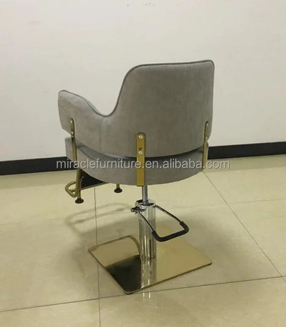 Luxury High Quality Hair Salon Haircut Chair for Beauty Salon Adjustable High Seat Barber Chair Salon