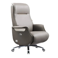 Customized leather reclining home office executive chair comfortable sedentary and not tired electric boss chair