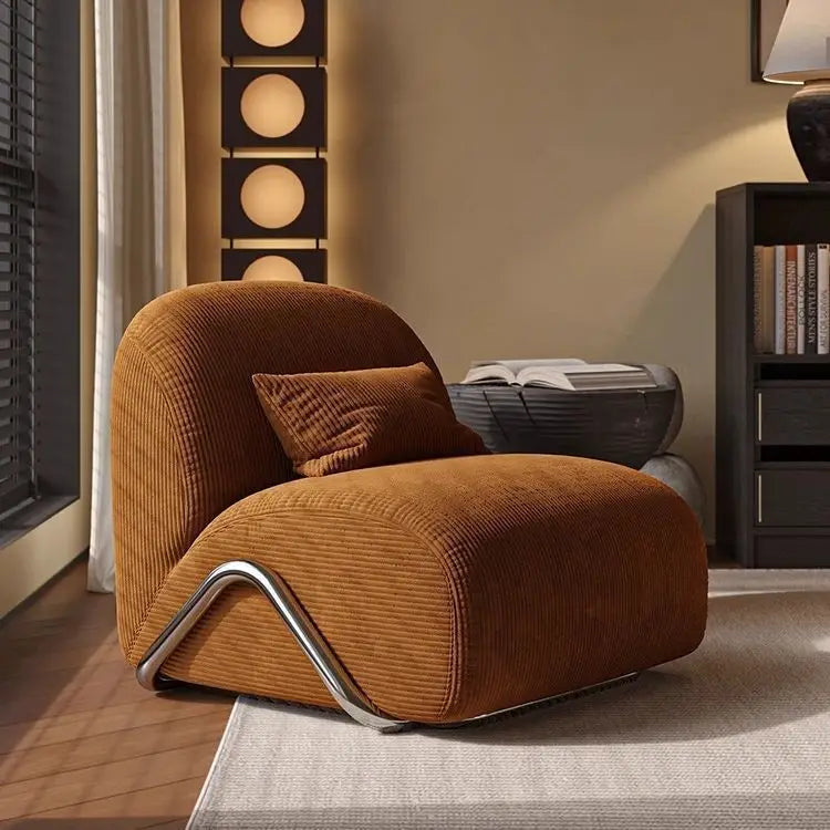Medieval Wabi Sabi Wind Single Sofa for Living Room Home Hotel Homestay Reception Creative Designer Leisure Chair with