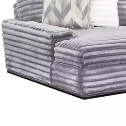 Vacuum Compressed Comfy Corduroy Fluffy Sofa Set Furniture Living Room Modular Couch Modern L Shape Sectional Sofa
