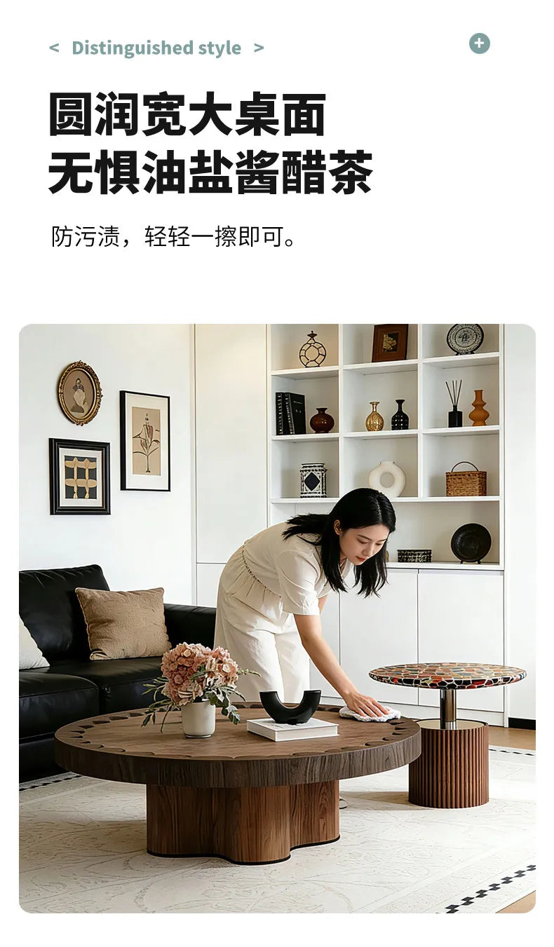 Minimalism Living Room Coffee Tables Bedroom Furniture Homestay Modern Coffee Tables Tea Wooden Furniture ChaJi MH40CJ