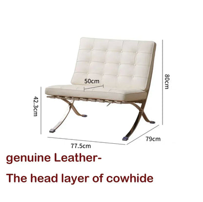 Designer Basarona Single Sofa Chair Balcony Business Guest Negotiation Reception Office Living Room Bedroom Leisure Furniture HY