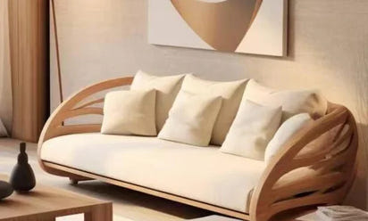 A couch Minimalistic Wooden Sofa Stools Recliners Modern 3 Seater Lazy Living Room Couch Lounge Mini China Sofas Camas Furniture