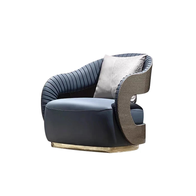 Leather sofas, modular furniture