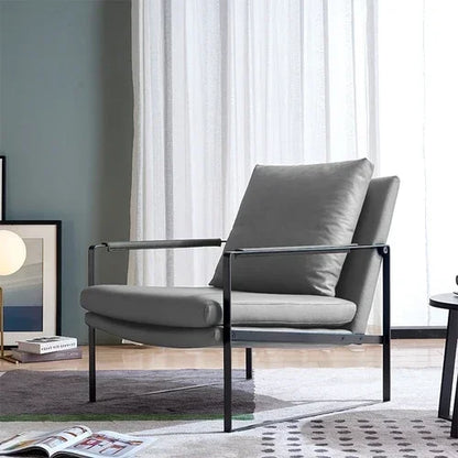 Leisure Complete Cushion Chair Living Room Leather Unique Lazy Makeup Chair Reading Design Throne Woonkamer Stoelen Decor