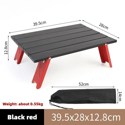 Portable Outdoor Beach Table Ultralight Foldable Camping Table Mini Aluminum Table Garden Party Trip Hiking Table