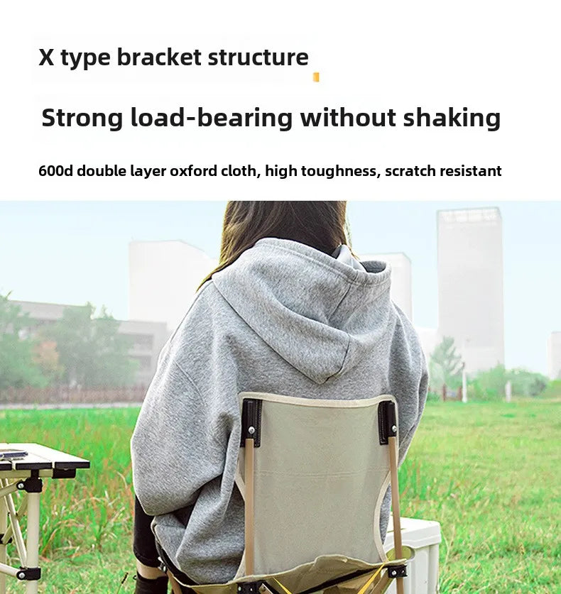 Outdoor folding table Egg roll table Camping table Portable picnic table and chairs Full set Camping equipment supplies