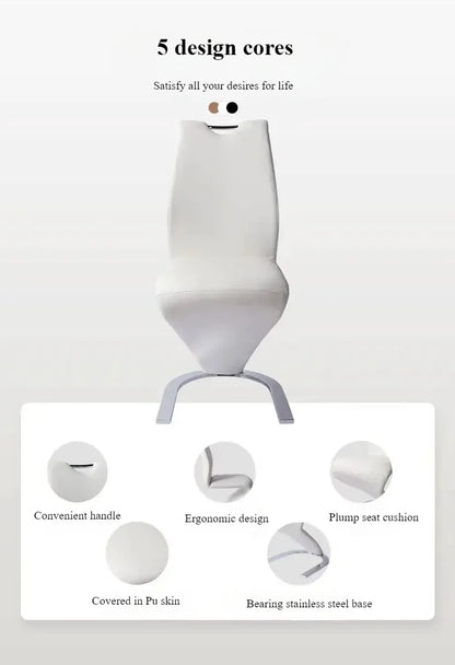 Designer Fancy Nordic Dining Chairs Luxury Kitchen Elegant Occasional Modern Chair Accent Design Chaises Salle Manger Furniture