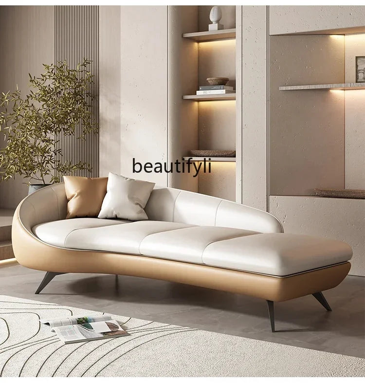 Modern curved sofa living room deck chair hotel homestay leisure beauty couch
