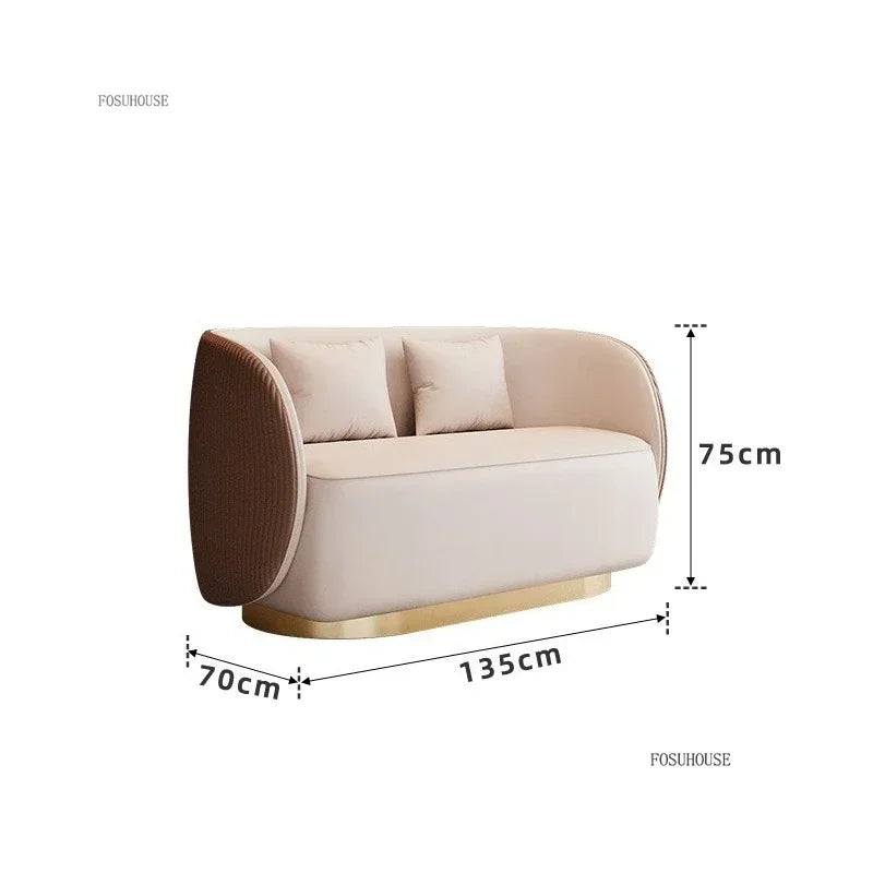 Nordic Designer Armchairs Hotel Lobby Negotiation Chair Living Room Chairs Home Furniture Luxury Conference Chair
