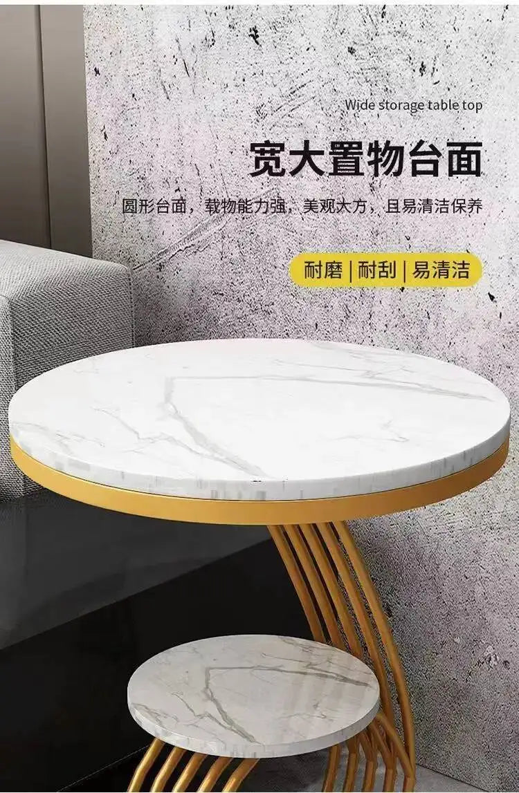 Nordic Round Coffee Tables Books Big Luxury Gold Nordic Hall Side Coffee Table Bedside Dressing Mesitas De Noche Home Furniture