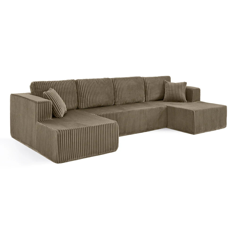 Combination compression segmented sofa corduroy sofa, living room and bedroom sofa