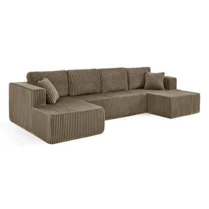 Combination compression segmented sofa corduroy sofa, living room and bedroom sofa