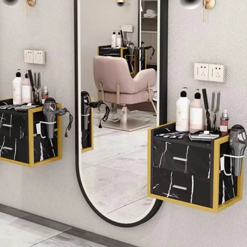 Modern Metal Frame Layer Tool Cart Hair Salon Equipment Set Furniture Beauty Salon Trolley Wall Mounted Tool Cabi