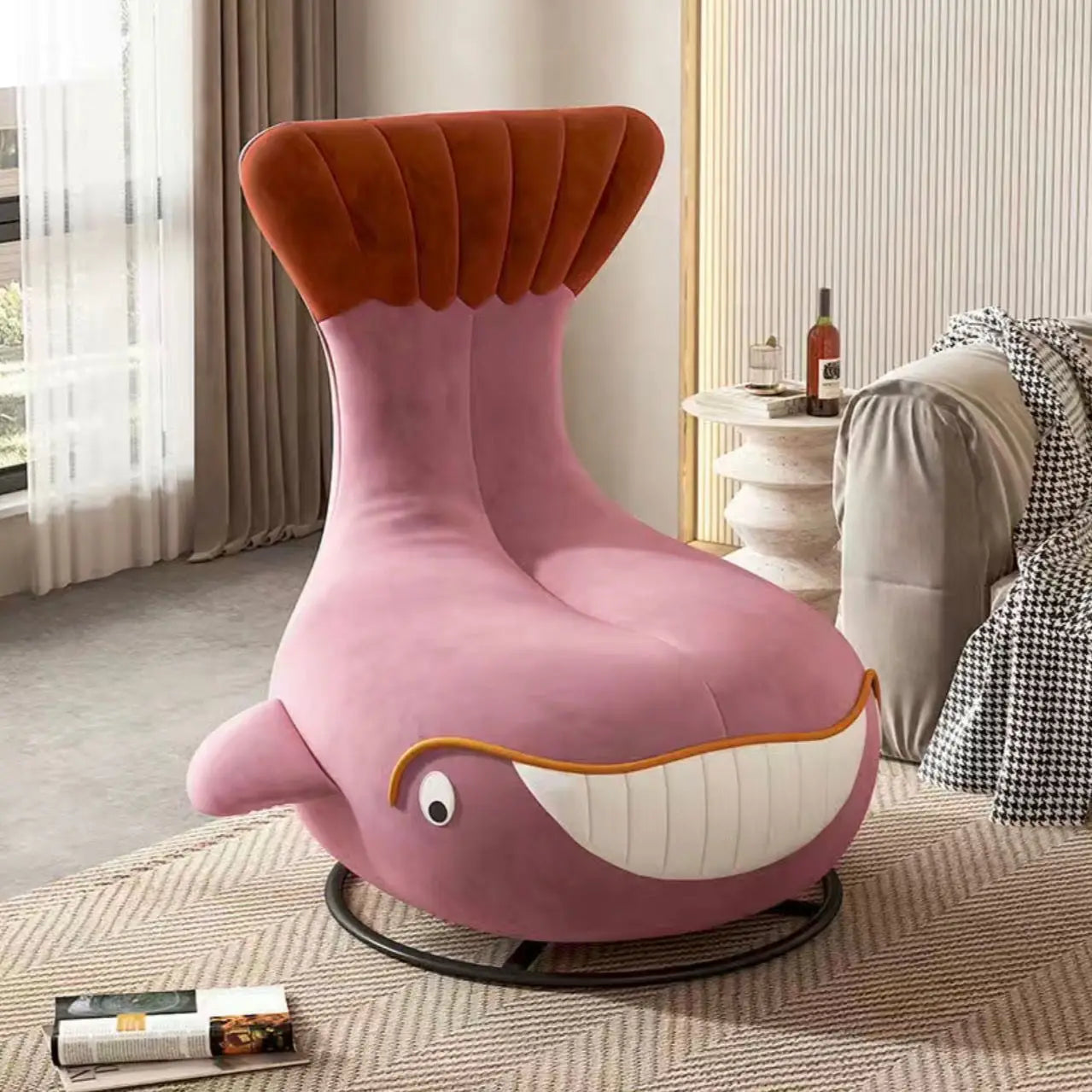 New Minimalist Shark Whale Apartment with 360 Degree Rotatable Bedroom,light Luxury,internet Famous Shark Ins Sofa,Nordic Style